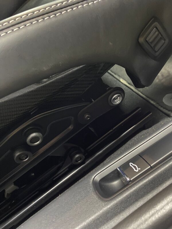 Porsche Fixed Carbon Bucket Seat (918 Style) Heating Switch Bracket - Image 3