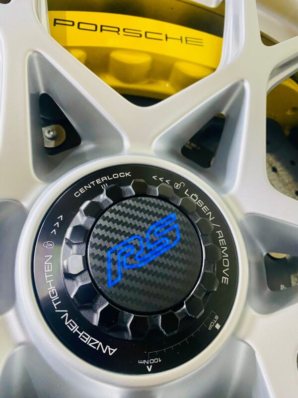 Porsche Carbon Look Centre Lock Cover Caps - Image 3
