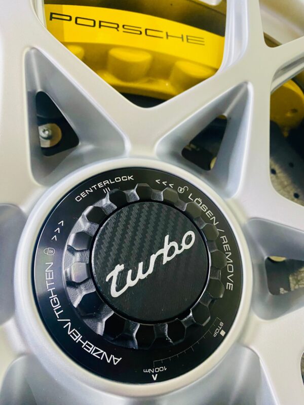 Porsche Carbon Look Centre Lock Cover Caps - Image 4