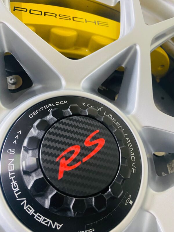 Porsche Carbon Look Centre Lock Cover Caps - Image 8