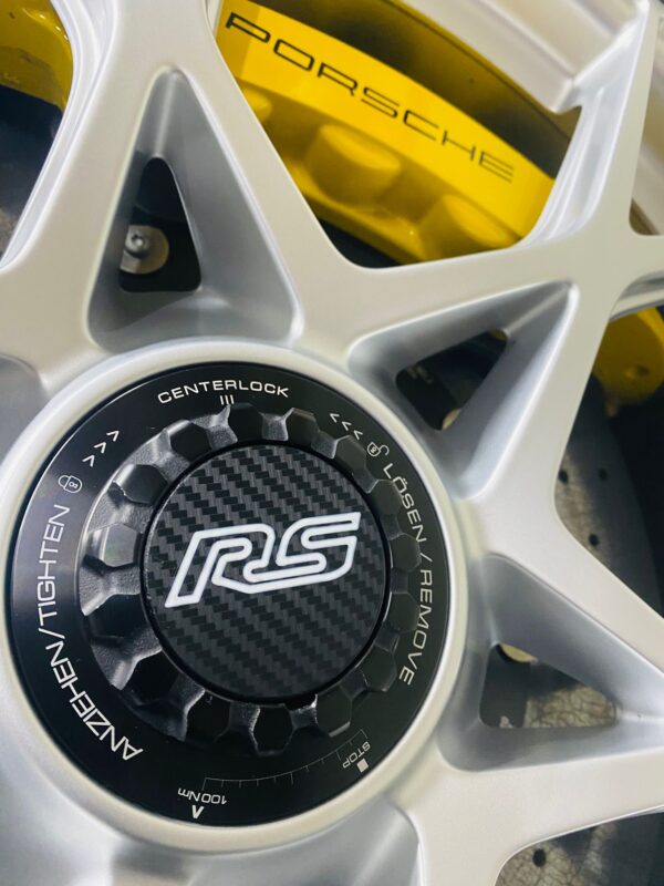 Porsche Carbon Look Centre Lock Cover Caps - Image 7