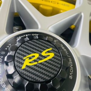 Porsche Carbon Look Centre Lock Cover Caps