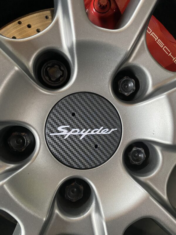 Porsche Carbon Look 76mm Hub Cap
