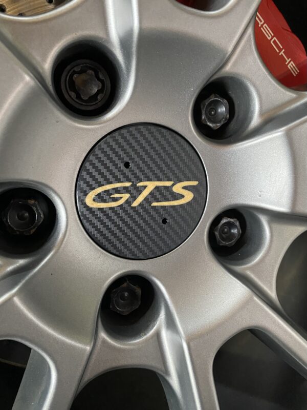 Porsche Carbon Look 76mm Hub Cap - Image 5