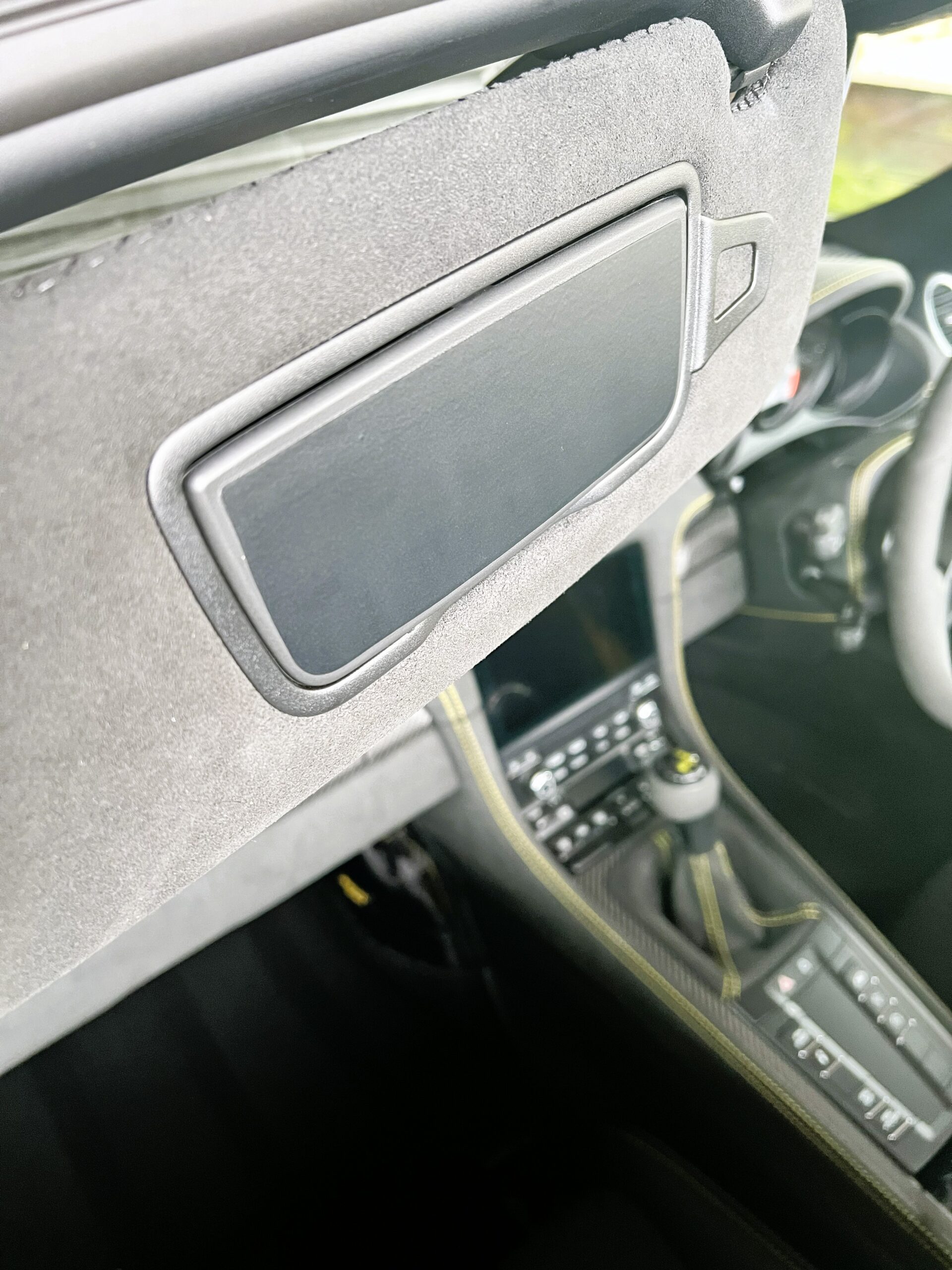 Porsche Sun Visor Airbag Notice Delete Vinyl Stickers - Image 2