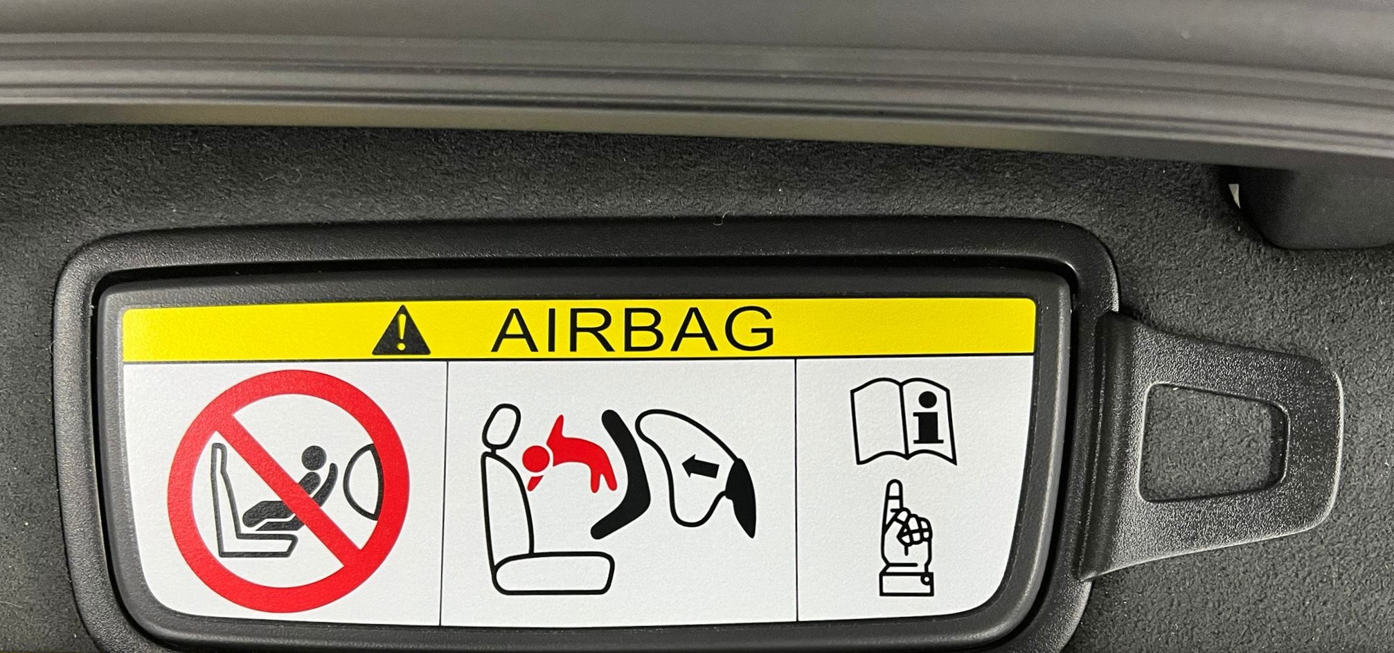 Porsche Sun Visor Airbag Notice Delete Vinyl Stickers - Image 4
